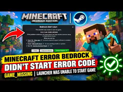 Fix Minecraft Error Bedrock Didn't Start/GAME_MISSING (Easy Fix)
