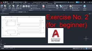 AUTOCAD for Beginners Exercise no. 2 (Tagalog Tutorial)