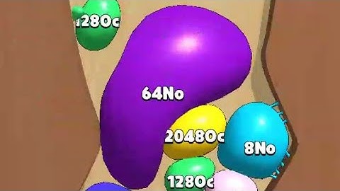 Blob Merge 3D - Max Level - Unlock 4No 8No 16No 32No....#Shorts