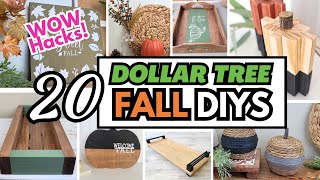 20 FALL Dollar Tree DIYS That Will Transform Your Space | Beginner Friendly