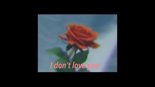I don’t love you (lyric video)- Aidan Alexander