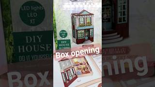 DIY miniature dollhouse kit "Dessert shop" box opening #Shorts #diydollhouse #miniaturedollhouse