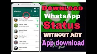 How to Download Whatsapp status without any app downloading screenshot 5