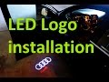 One minute DIY - Laser Car Logo LED light installation