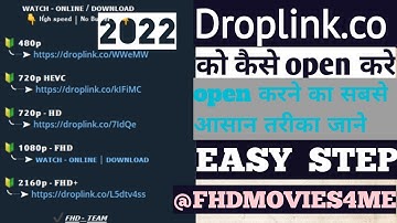 How to open Droplink.co Link Shortner