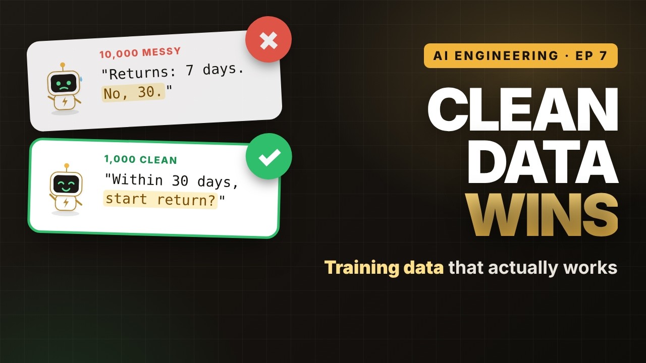 Training Data for AI: How to Choose, Create and Clean It - YouTube