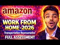  Amazon Transportation Representative |Work From Home |Assessment + Registration Full Guide Freshers