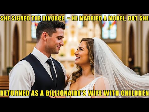 او طلاق را امضا کرد او با یک مدل ازدواج کرد اما او به عنوان همسر یک میلیاردر با فرزندان بازگشت