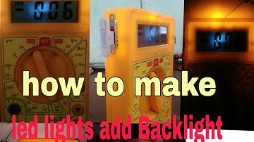 how to multimeter led lights add Backlight to your multimeter DT830D multimeter mod #rkelectronics