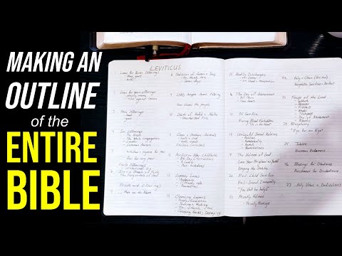 Outlining the Entire Bible (Plus! 25 Years of Bible Reading)