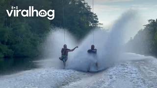 Barefoot Water Skiing With a One Legged Man || ViralHog
