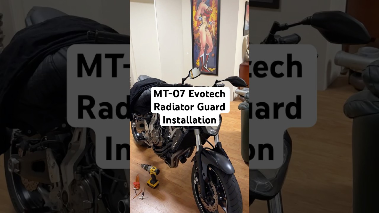 Evotech MT07 Radiator Guard Installation with Side Guards 