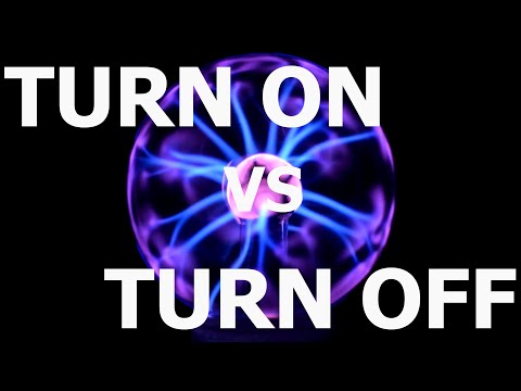 Английские фразовые глаголы: turn on - turn off