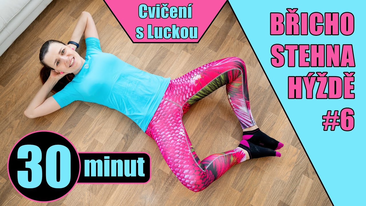Břicho - stehna - hýždě 6 - Cvičení s Luckou