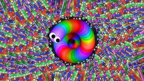 Slither.io 1 Troll Hacker Snake vs 987781 Tiny Snakes Epic Slitherio Gameplay