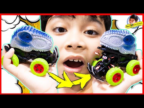 รถไดโนเสาร์หุ่นยนต์ ตีลังกาแล้วแปลงร่างได้เอง Transformer Dino Truck แม่แอบซื้อไว้ให้ I เด็กฮาร์พ