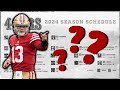 3 facts about the 49ers 2024 schedule you don