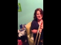 my aunt and grandpa playing (trying) to play MY trombone lol plz watch!!!!!!!!!!!