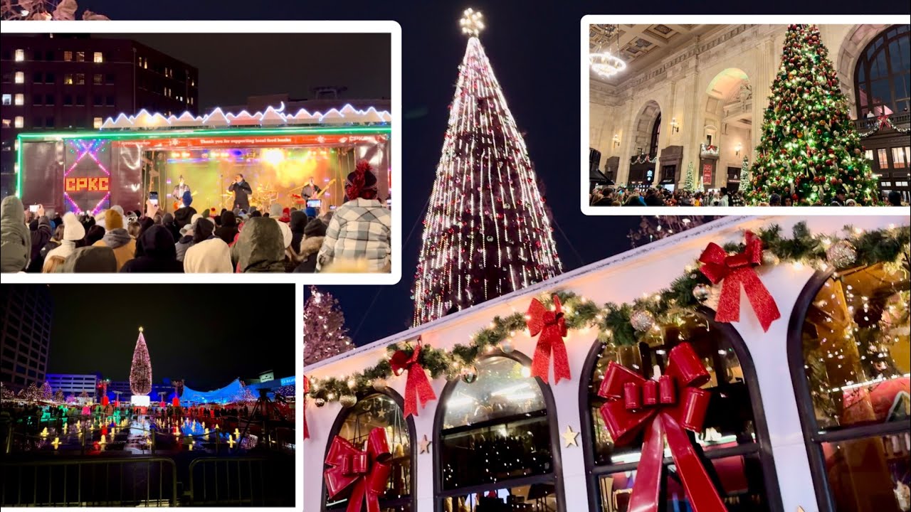 A Holiday Christmas Walk In Downtown Kansas City, MO 2025!