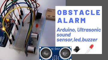 Ultrasonic Distance Sensor - Arduino Project | Obstacle Alarm | HR - SR04