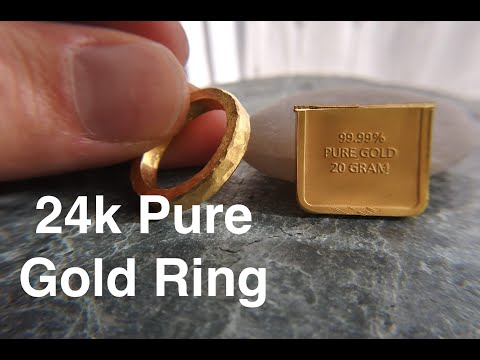 Aventurine 24k solid gold signet ring - handmade ethnic beauty