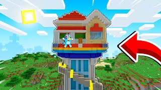 LA CASA DE BLUEY APARECE EN LA TORRE DE LA PAW PATROL EN MINECRAFT 😱