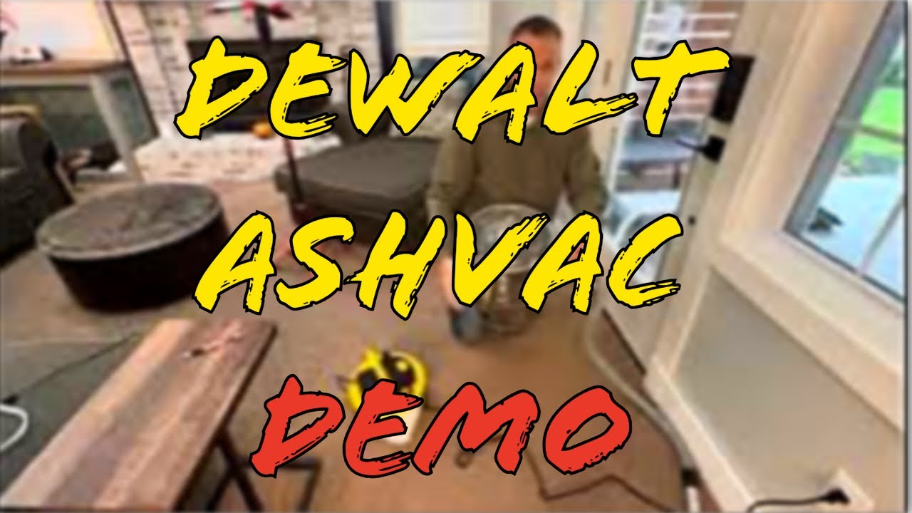 Пылесос для пепла DEWALT DXV04A в действии