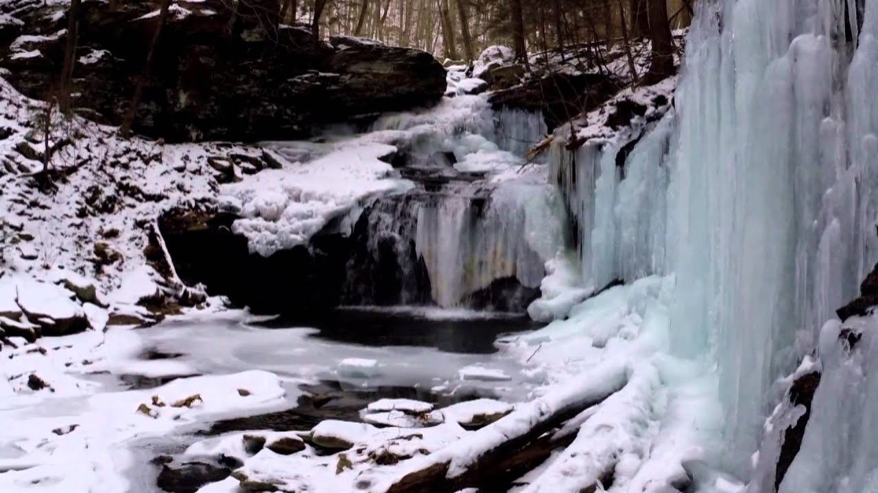 Liquid Ice Ricketts Glen In Winter Youtube