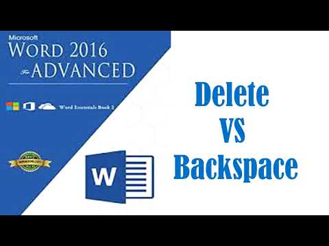 Video: Skillnaden Mellan Backspace Och Delete