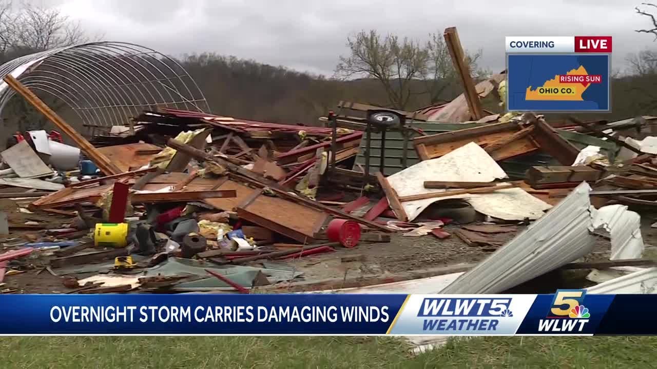 Strong storms leave behind damage in parts of Tri-State - YouTube