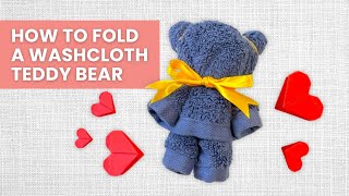 DIY Teddy Bear Towel Tutorial | Towel Folding Ideas