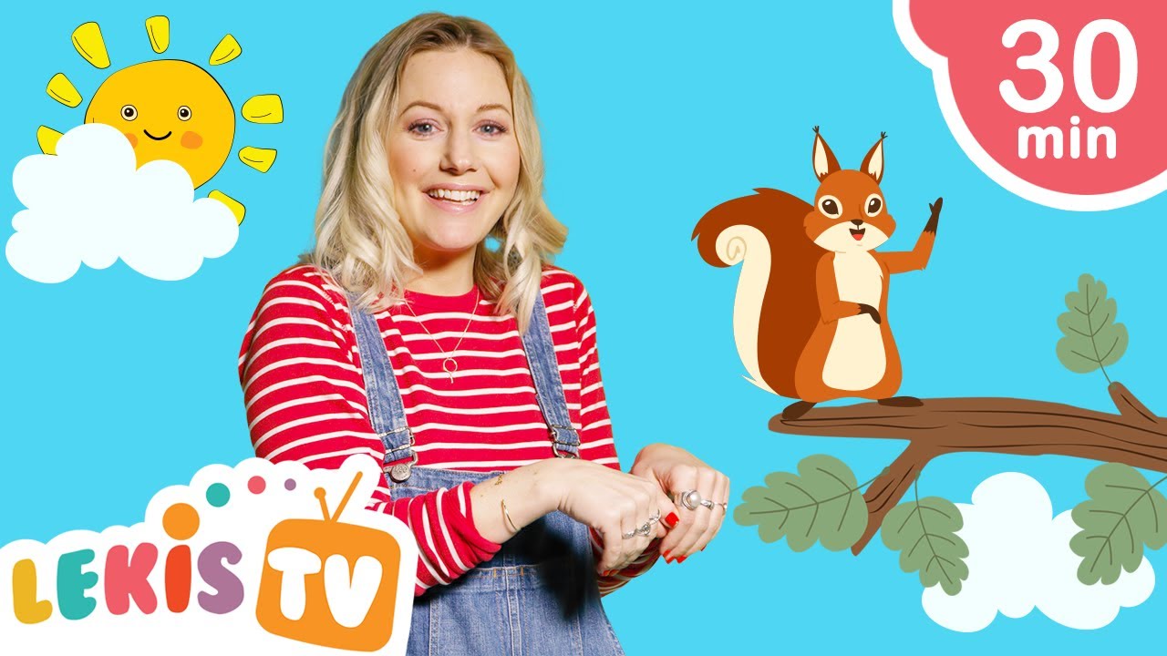 Ekorrn Satt i Granen | Barnsånger med Vanja