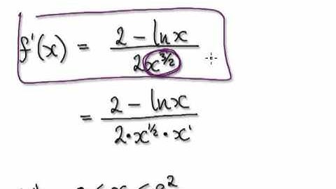 Video 1457 - Sketching Graphs - ln x / square root x - Practice - Part 3/3