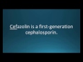 How to pronounce cefazolin (Ancef) (Memorizing Pharmacology Flashcard)