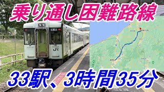 【チャンスは1日5回のみ】飯山線の長野越後川口を全区間乗り通し前編