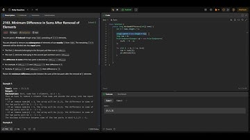 Leetcode 2163. Minimum Difference in Sums After Removal of Elements Java Solution