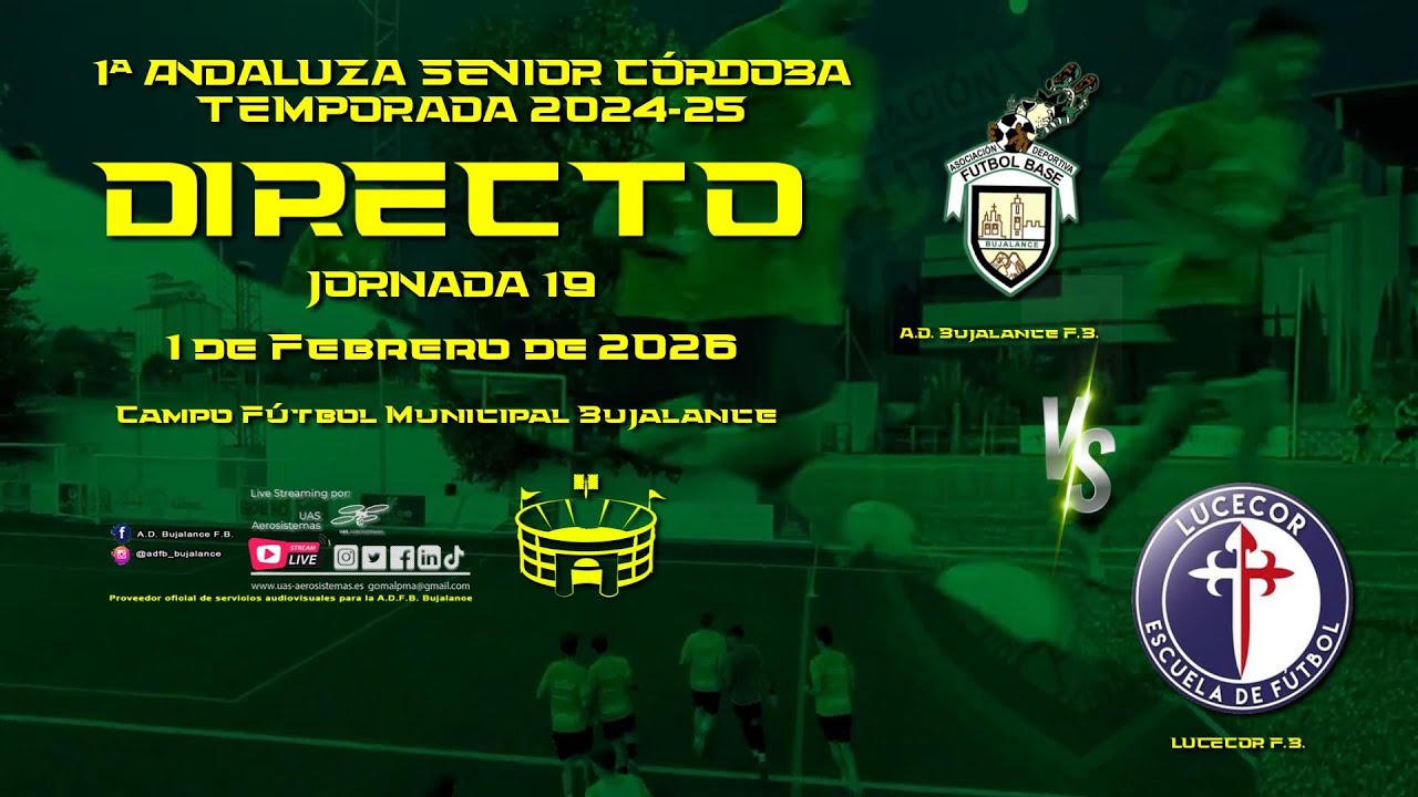 🔴 EN DIRECTO ⚽ JORNADA 19 -T.2025-26 #adbujalancesenior vs #lucecorfs - SENIOR