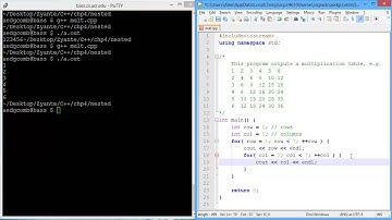 Programming example - Nested loops