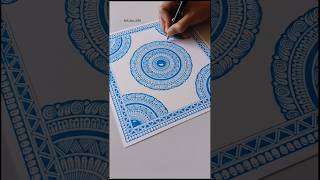 Mandala Magic ✨💙#art #mandala #youtube #drawing #mandalaart #viral #artist #mandaladesign