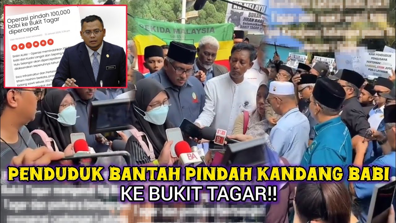 KECOH‼️PERHIMPUNAN BANTAH LADANG BABI DI BUKIT TAGAR