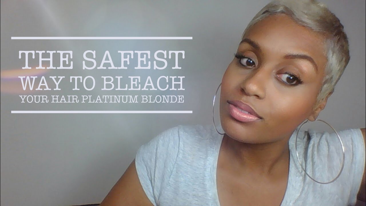 How To Bleach Your Hair Platinum Blonde The Safest Way Youtube