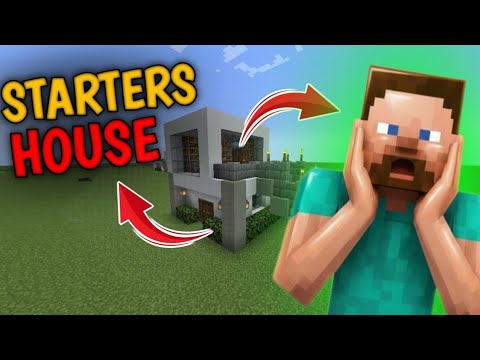 How to Build Starter's House In Minecraft |Tutorial For Beginners - YouTube
