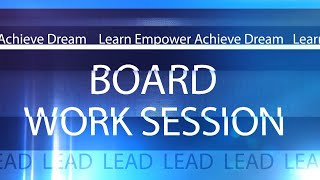 Board Work Session 4/4/19