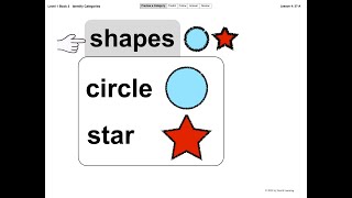 Lesson 4: Identify Categories – Shapes