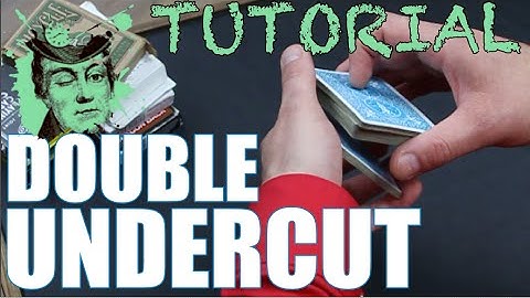 EASY CARD CONTROL - THE DOUBLE UNDERCUT | card magic basics tutorial