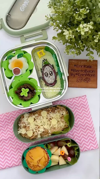 One-minute dragon fruit bento tutorial | #EnriKidz #BentoBaon by #Enrimom, the #BentTorney 🍱⚖️
