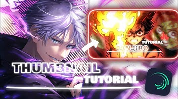 How to make thumbnail [4k] like @GOJO | Alight motion [AMV] Tutorial 📱