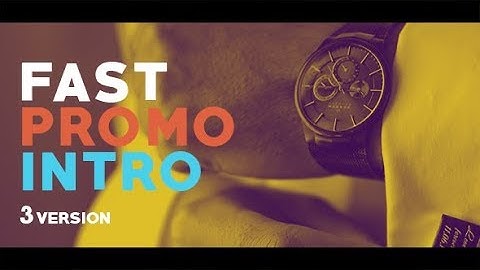 Fast Promo Intro - After Effects Template