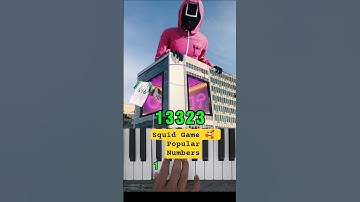 How to Play Squid Game 3 Top 5 players ft Khomaiya Song  Easy Piano Tutorial #shorts #squidgame