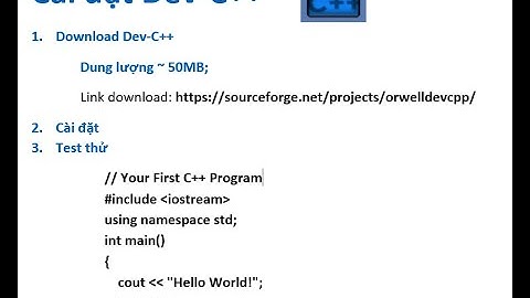 Hướng dẫn cài đặt Dev-C++ #Dev-C++